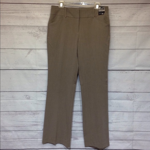 NY & CO The 7th Ave Bootcut Pant Tan 10 Average - Picture 2 of 8